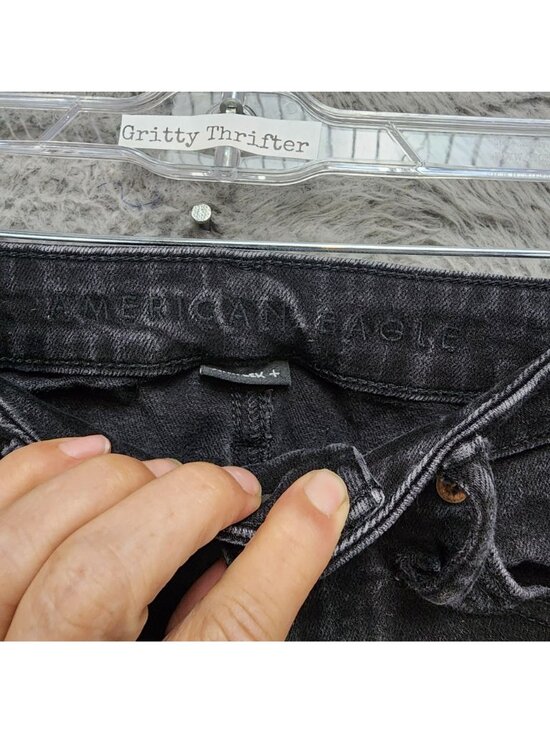 American Eagle Outfitters Jeans Mens 28x30 Black Denim Athletic Skinny - Picture 4 of 14